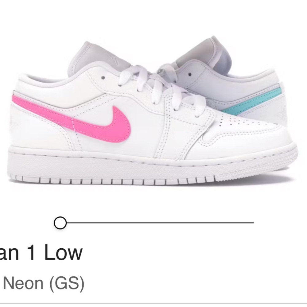 Nike Air Jordan 1 Low White Pink Blue